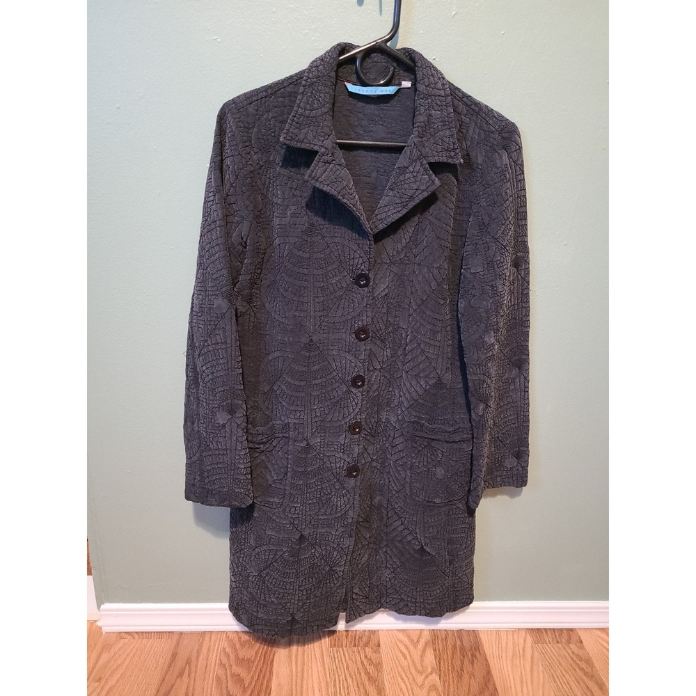 Johnny Was Embroidered Long Coat Size Small - Read Description